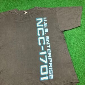 Vintage‎ Star Trek Shirt Mens XL Black 1996 USS Enterprise NCC-1701 30 Year 90s